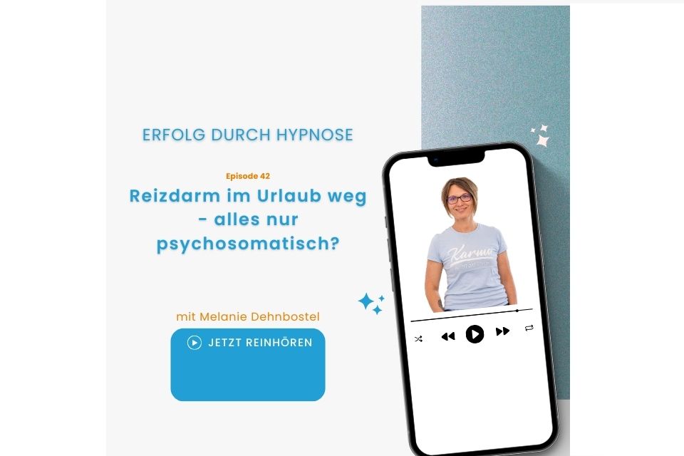 Wenn Reizdarmbeschwerden im Urlaub weg sind - ist das dann ein Zeichen dafür, dass alles nur psychosomatisch ist? In meinem Podcast Erfolg durch Hypnose erfährst du mehr